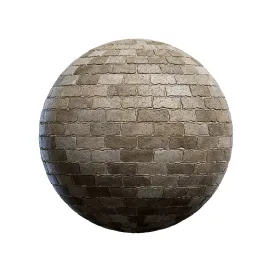 Old grey brick wall 3